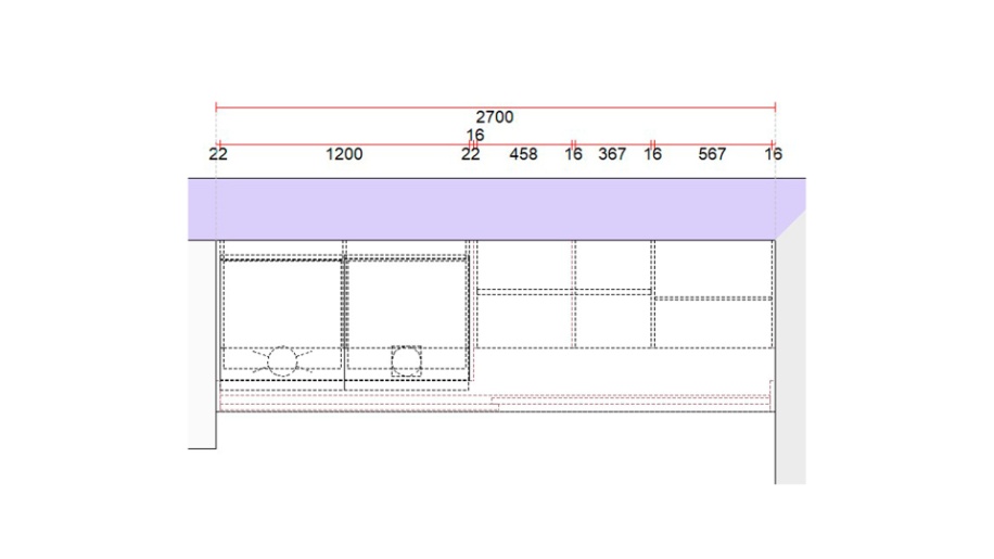 Skydedørsgarderobe i hvid melamin fra Svane Køkkenet