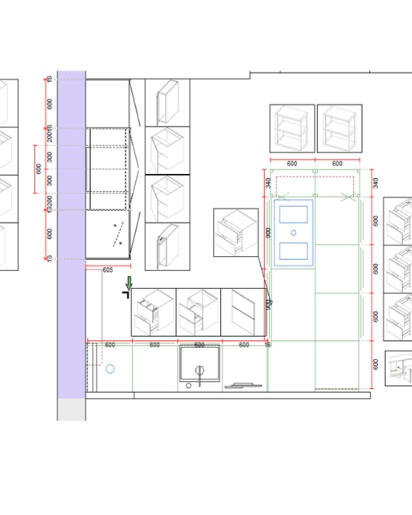 Notes gold & New Tradition køkken fra Svane Køkkenet