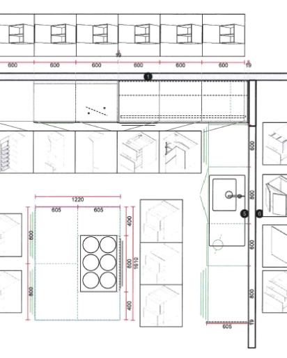 Retro kanvas køkken fra Svane Køkkenet