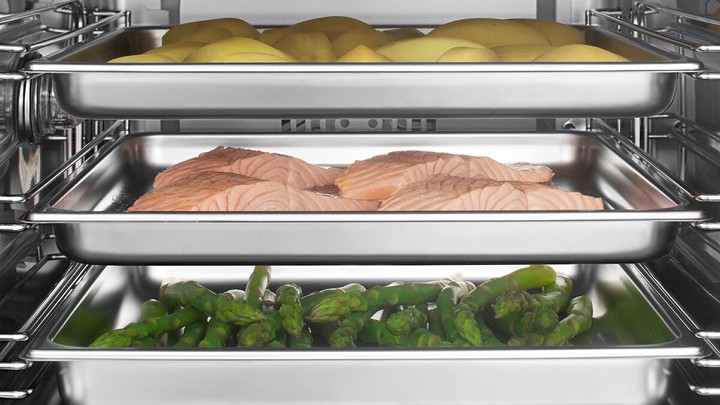 Siemens studioLine dampovne giver dig muligheden for at tilberede din mad som en professionel kok