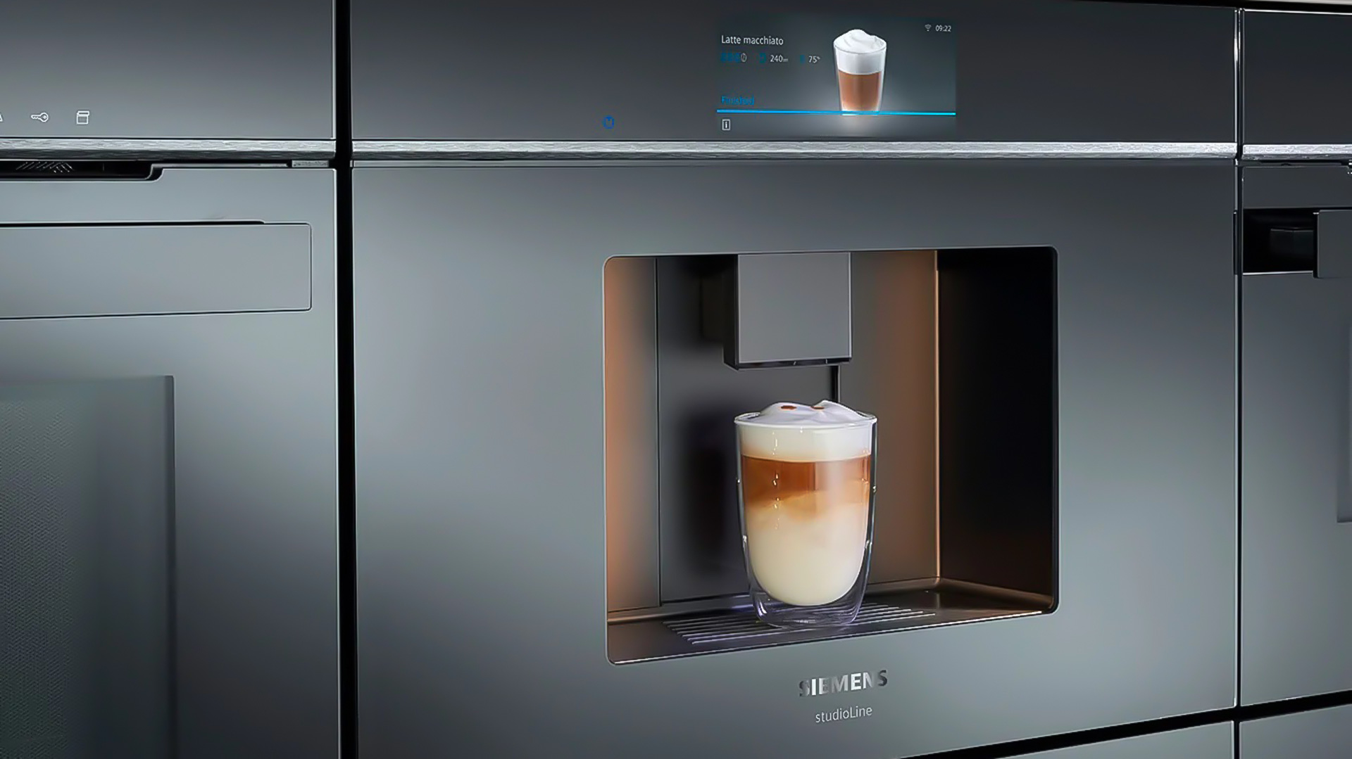 Aldrig gå ned på kaffe. Med en espressomaskine fra Siemens får du kaffe i førsteklasse.