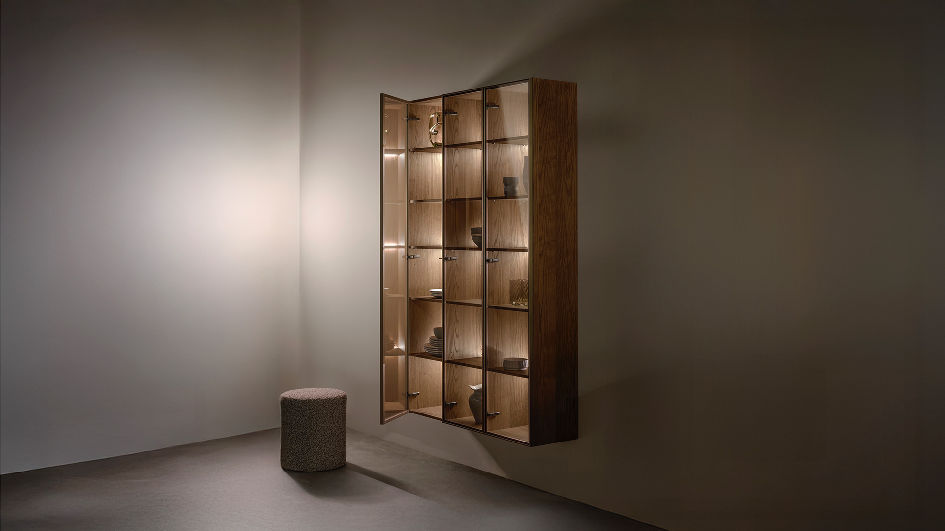 Vitrineskabe fra Svane Køkkenet